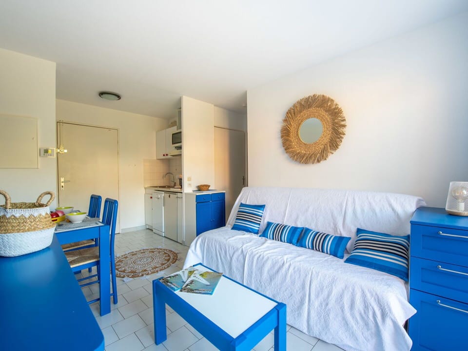 Furniture, Table, Building, Property, Blue, Azure, Comfort, Interior Design, Textile, House