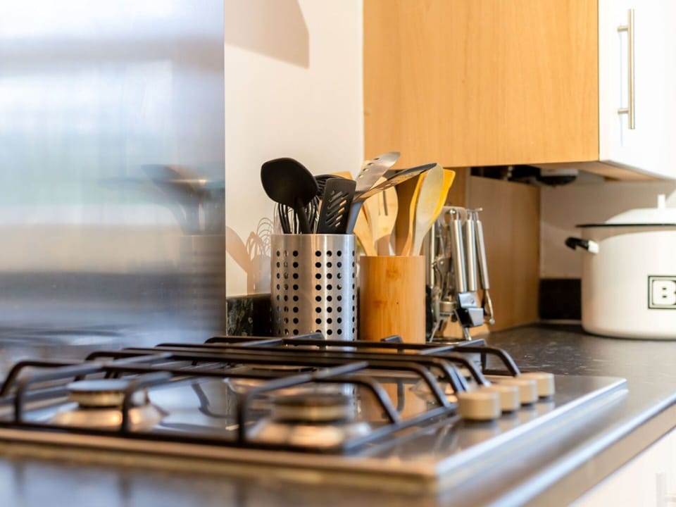 Tableware, Kitchen Appliance, Kitchen, Countertop, Interior Design, Wood, Home Appliance, Floor, Flooring, Kitchen Stove