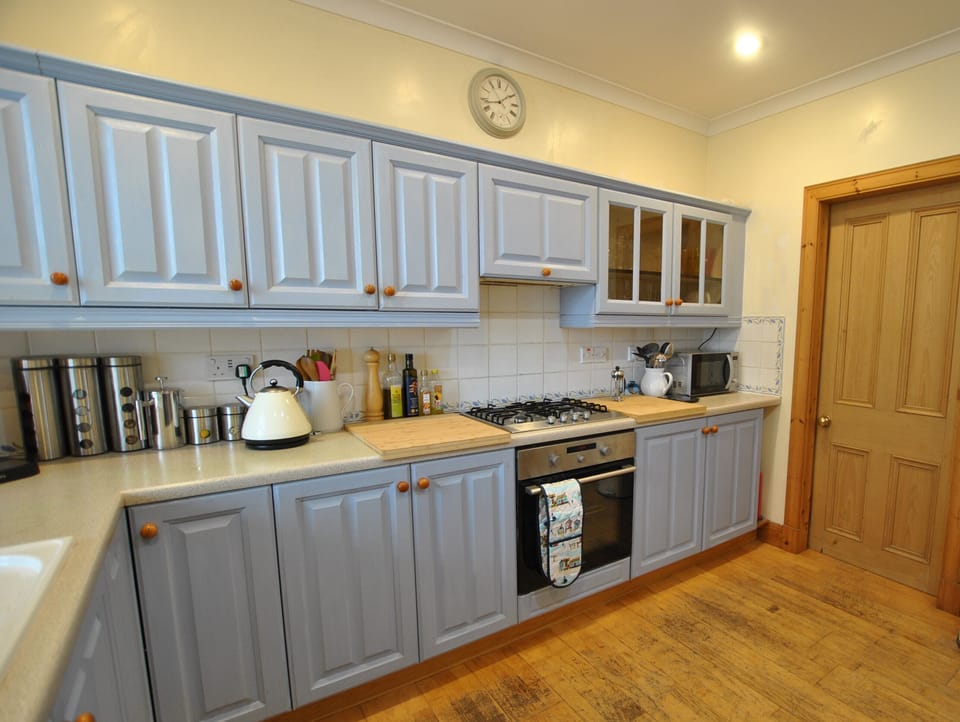 There is a separate utility room off the kitchen