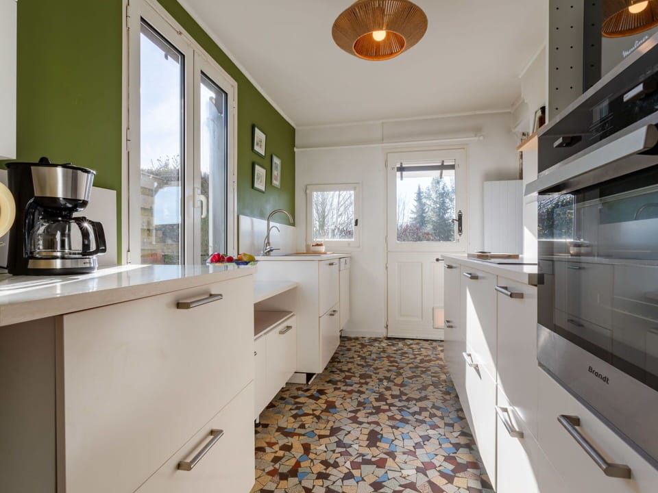 Cabinetry, Countertop, Window, Kitchen, Lighting, Interior Design, Wood, Building, Drawer