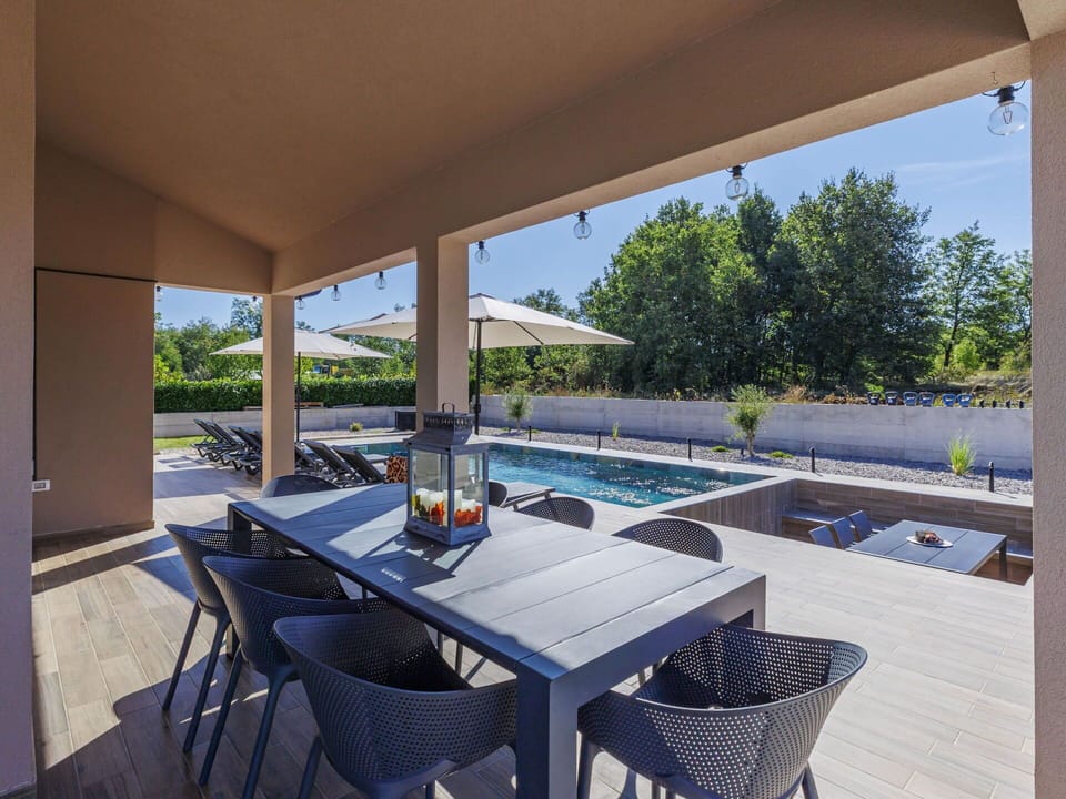 Swimming Pool, Outdoor Furniture, Furniture, Architecture, Residential Area, Flooring, Chair, Home, Shade, Resort