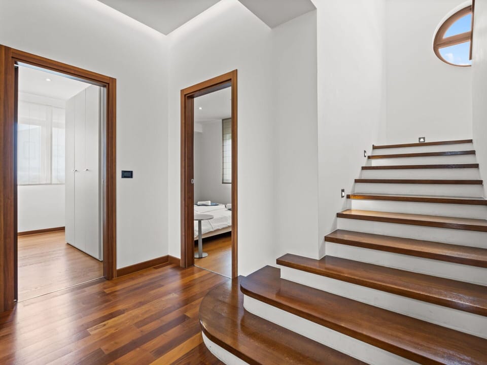 Property, Building, Wood, Interior Design, Door, House, Stairs, Floor, Flooring