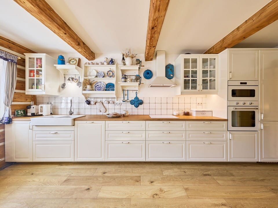 Countertop, Cabinetry, Furniture, Property, White, Building, Drawer, Kitchen, Wood, Interior Design