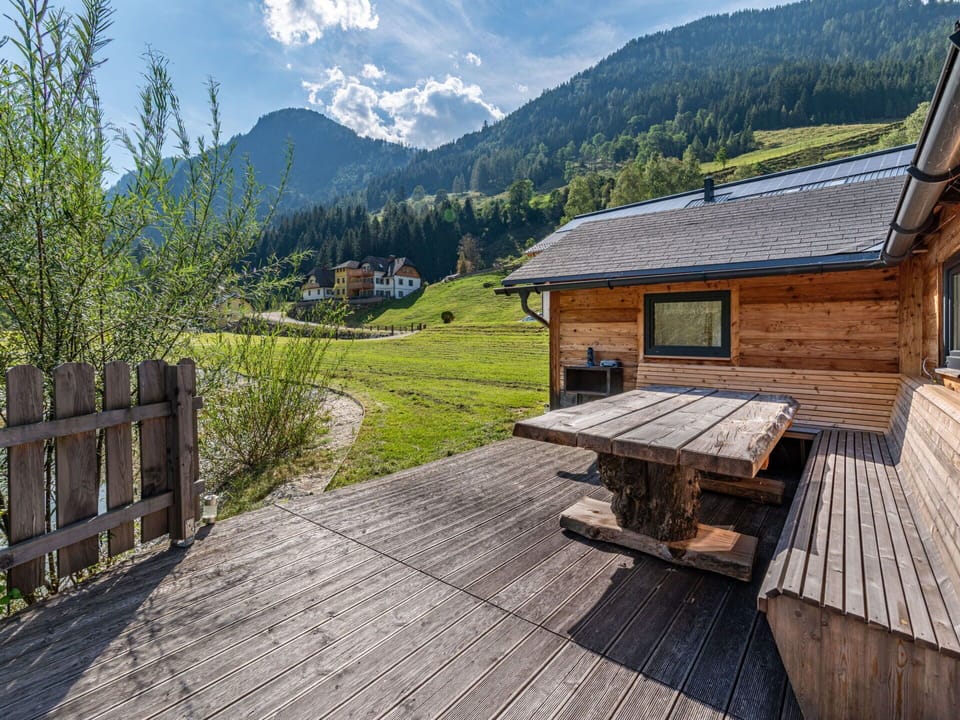 Sky, Cloud, Mountain, Property, Plant, Building, Window, Natural Landscape, Tree, Wood