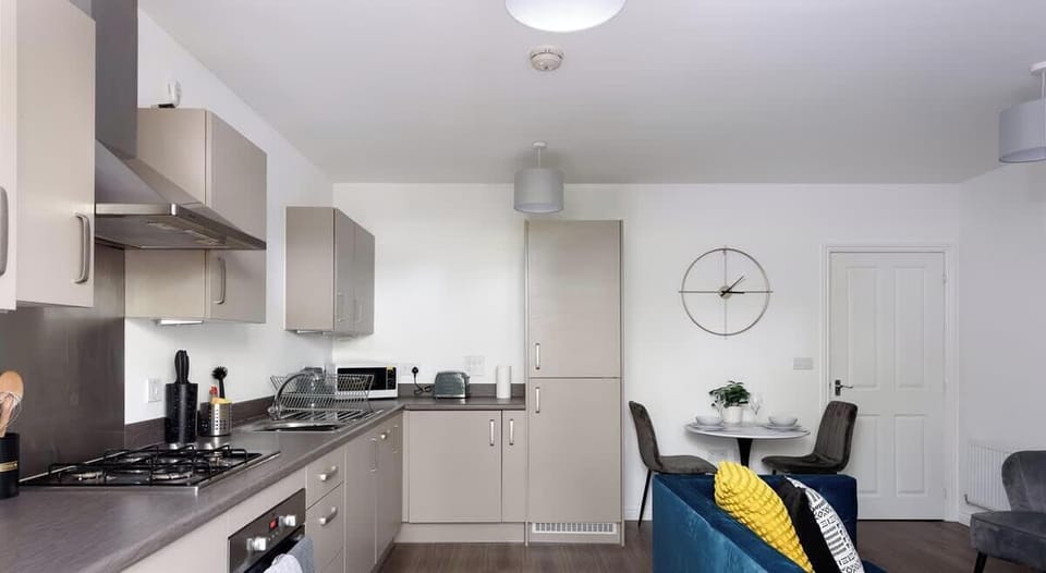 Kitchen & Lounge at Valore Property Services Short Lets & Serviced Accommodation