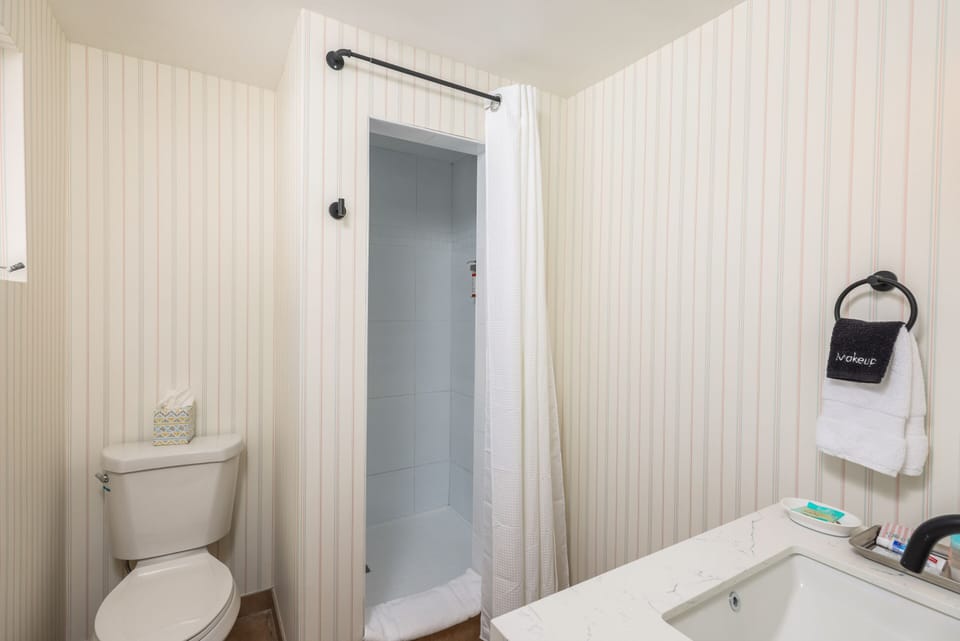 Bathroom Oasis | Sleek Shower & Stylish Palm Springs Design
