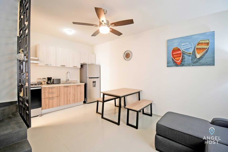 A fully stocked kitchen awaits your culinary adventures.