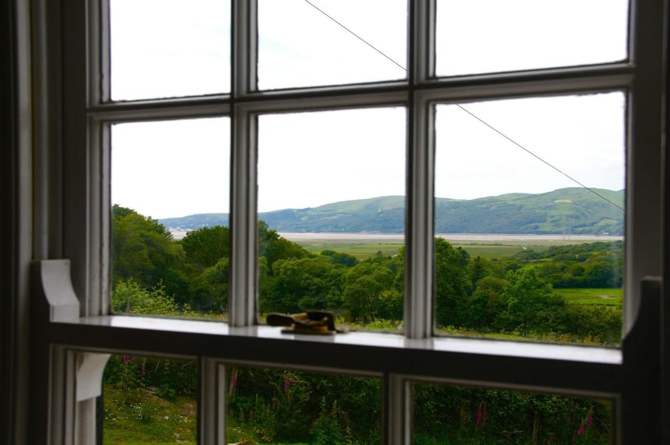 Window with sea view outside