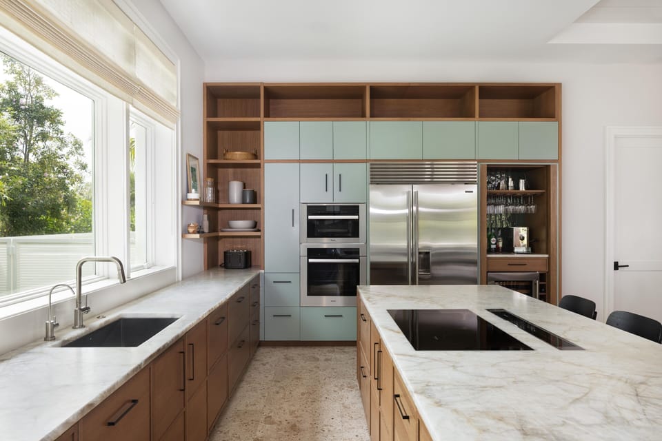 Modern kitchen with Miele appliances 