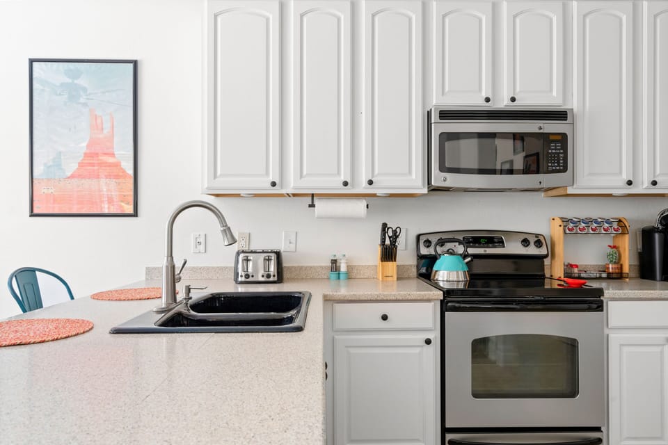 Enjoy cooking in your fully-equipped kitchen, just the way you like.