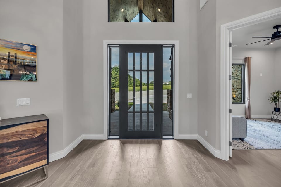 View out the front door