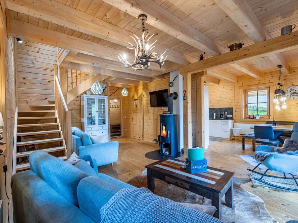 Property, Furniture, Couch, Azure, Interior Design, Building, Wood, Lighting, Architecture, Living Room
