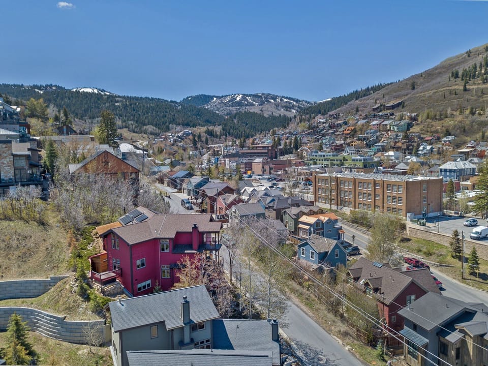 Aerial view of Main Street Retreat and Park City