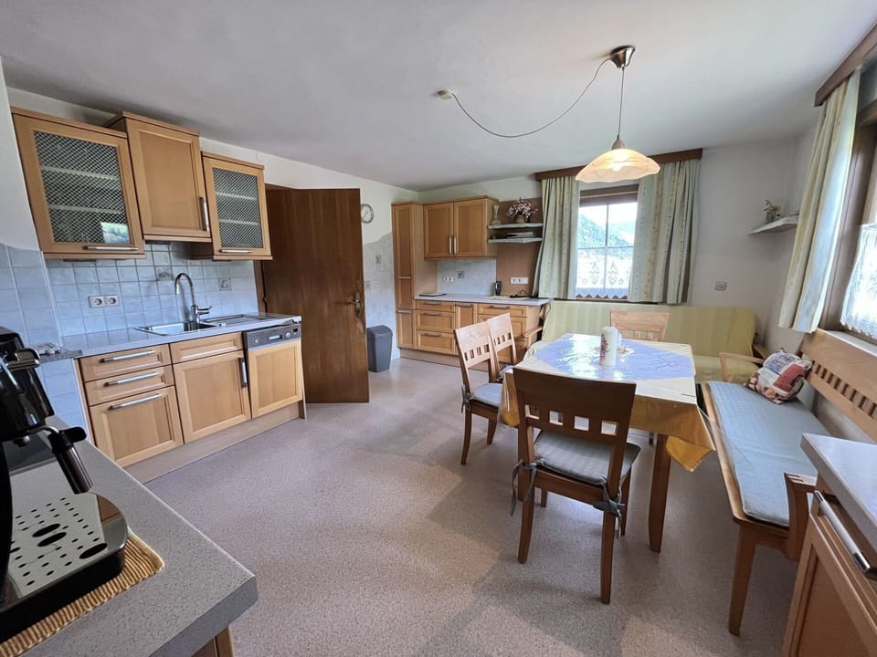 Table, Window, Cabinetry, Wood, Interior Design, Chair, Floor, Flooring, Kitchen, Drawer