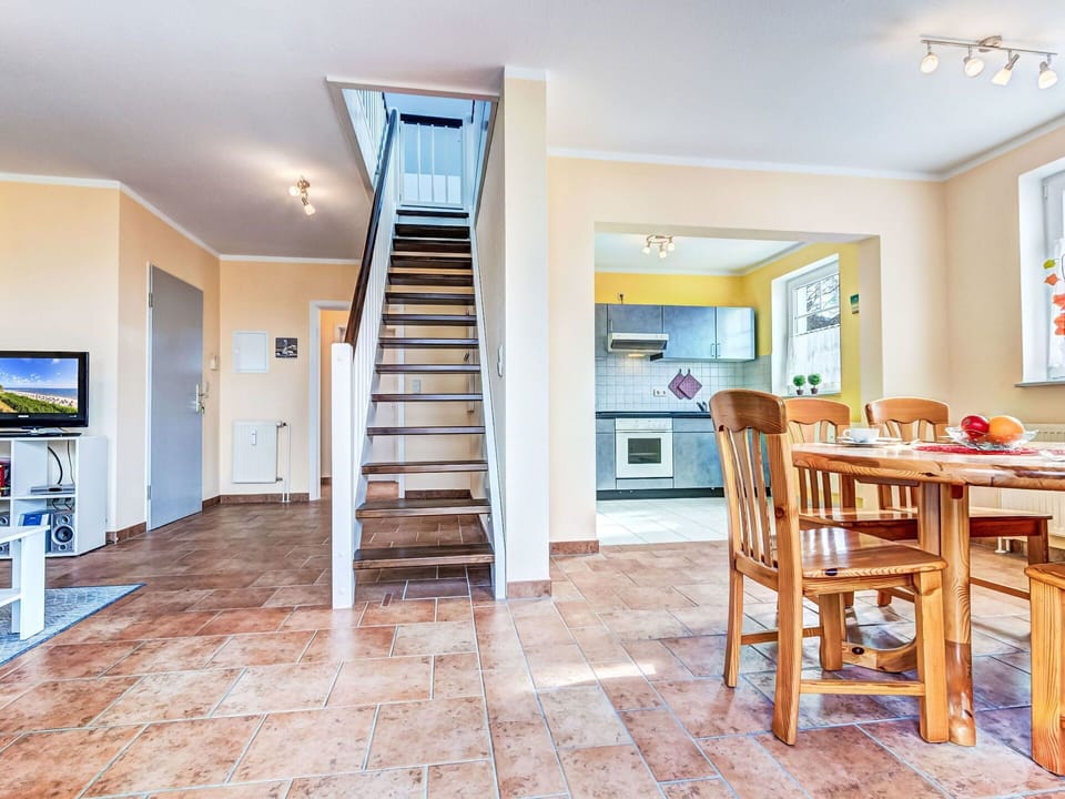 Property, Building, Wood, Picture Frame, Lighting, Interior Design, Stairs, Table, Chair, Floor