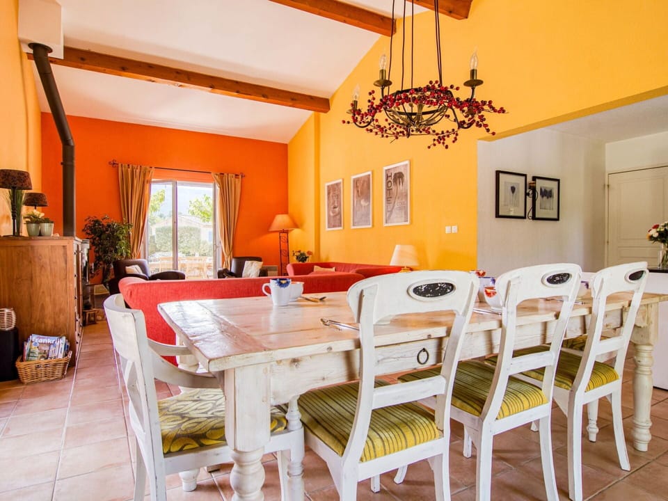 Table, Furniture, Property, Picture Frame, Chair, Orange, Wood, Window, Interior Design, Kitchen & Dining Room Table