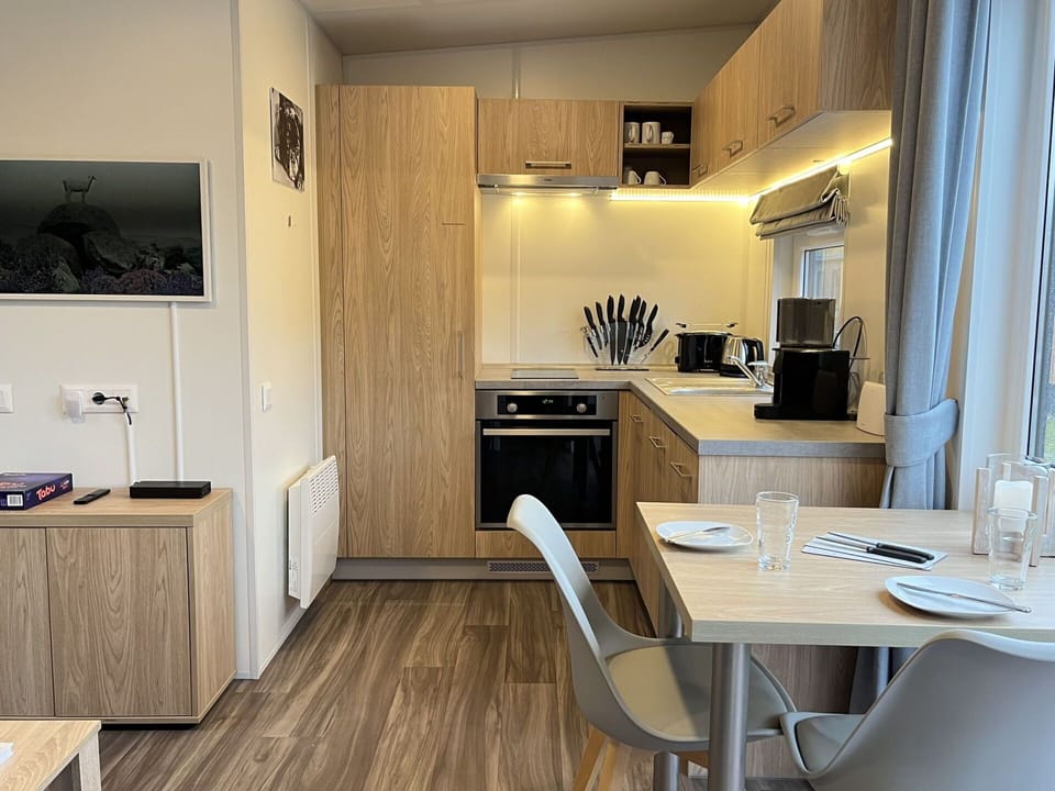 Furniture, Cabinetry, Property, Table, Countertop, Wood, Chair, Kitchen, Interior Design, Floor