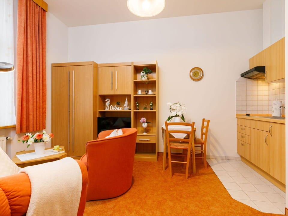Furniture, Property, Table, Cabinetry, Chair, Wood, Drawer, Shelf, Chest Of Drawers, Orange