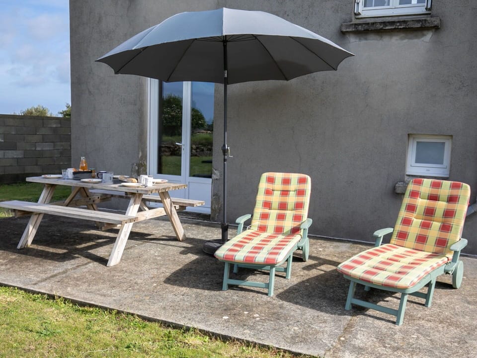 Furniture, Property, Umbrella, Plant, Table, Shade, Outdoor Furniture, Sky, Rectangle, Outdoor Table