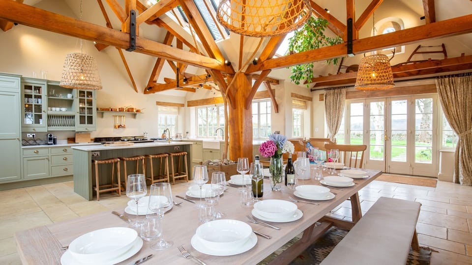 Open Plan Kitchen/Dining Room, Ashworth House, Bolthole Retreats
