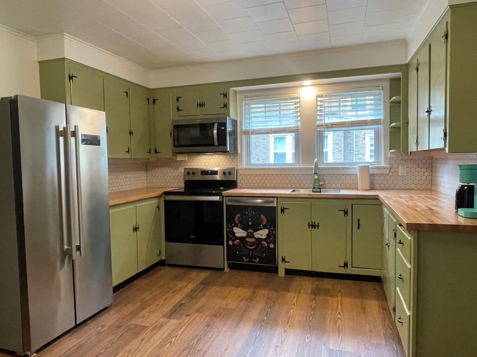 All brand new appliances - the sweet updated kitchen has old world charm
