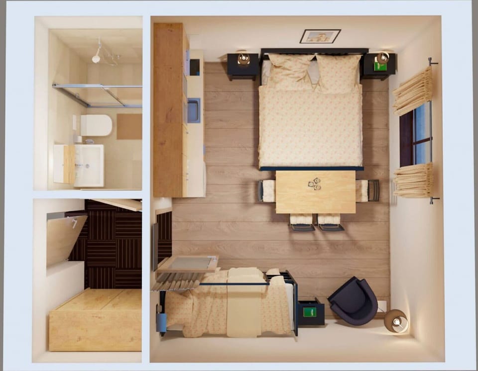 Wood, Rectangle, Floor, Beige, Flooring, Shelving, Comfort, Plywood, Ceiling, Hardwood