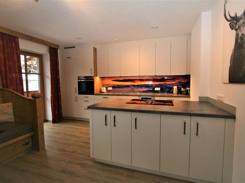 Cabinetry, Countertop, White, Building, Kitchen Appliance, Kitchen, Kitchen Stove, Wood, Home Appliance, Flooring