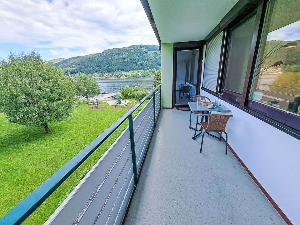 Reservoir, Balcony, Loch, Sound, Eco Hotel, Fence
