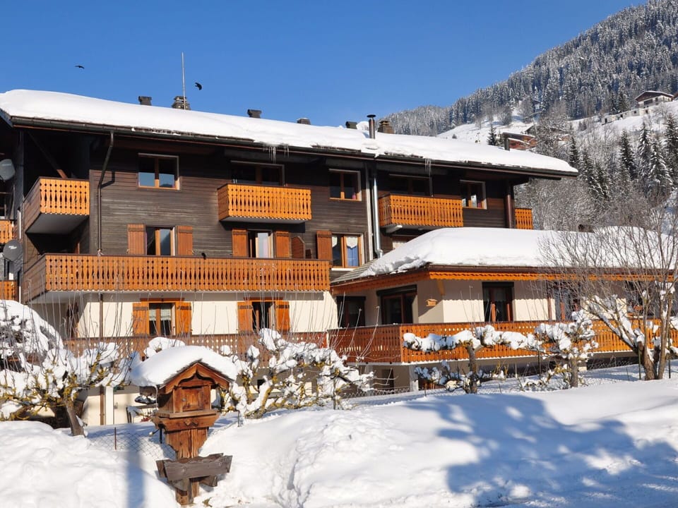 Snow, Sky, Window, Building, House, Mountain, Slope, Cottage, Tree, Freezing