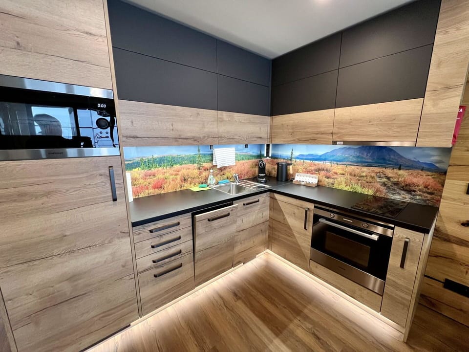Cabinetry, Countertop, Furniture, Kitchen, Wood, Building, Interior Design, Flooring, Wood Stain, Floor