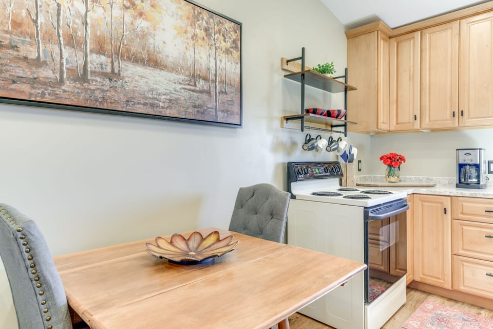 Dining Area | Dishware/Flatware | Trash Bags/Paper Towels | High Chair