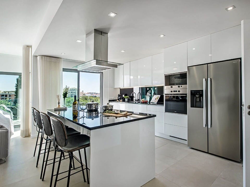 Cabinetry, Furniture, Countertop, Building, Kitchen Appliance, Table, Kitchen, Wood, Home Appliance, Kitchen Stove