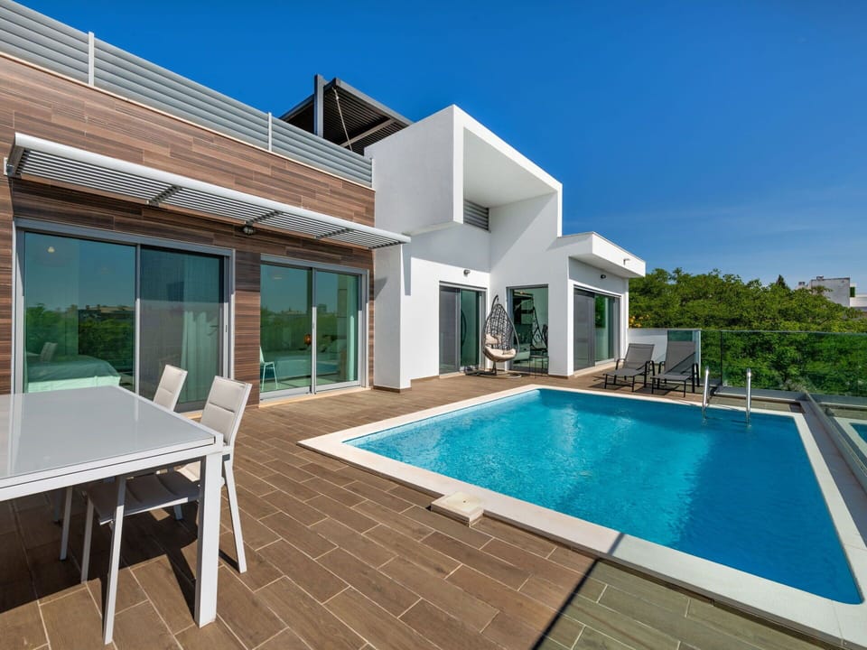 Swimming Pool, Composite Material, Home, Resort, Apartment, Leisure, Shade, Tile, Eco Hotel, Design