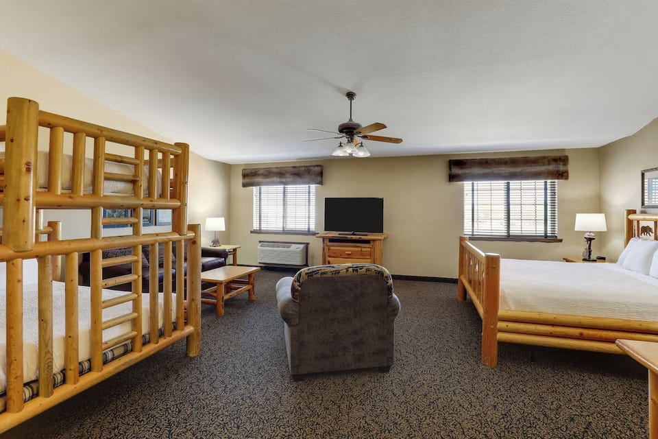 Stretch out with wide-open space for everyone to relax.