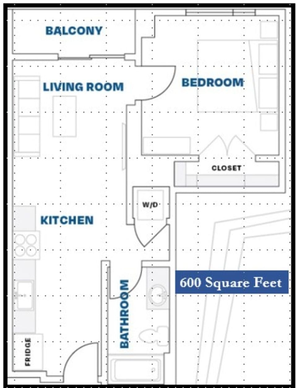 Floor Plan 600 Square Feet