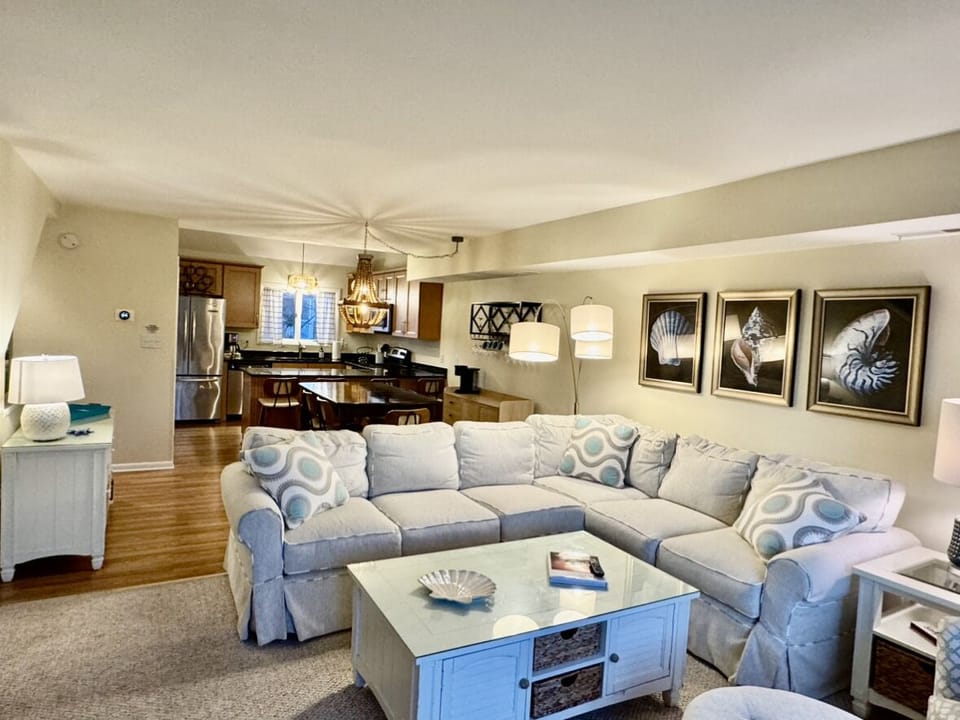 Large open floor plan- Deck off of the living area.Pull out sleeper sofa