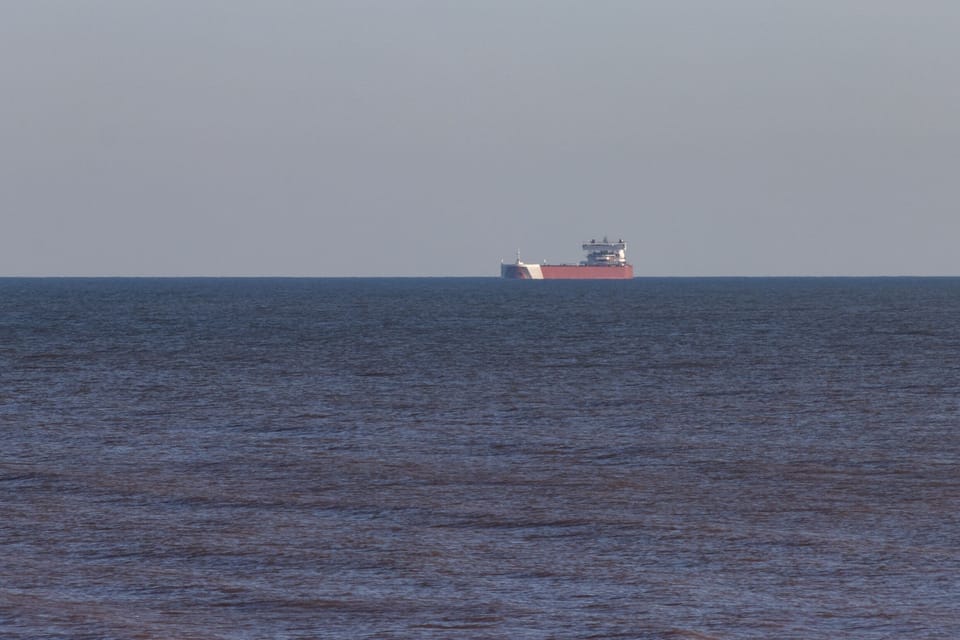 It's not just water out there: the shipping lane to the Twin Ports of Duluth and Superior is just offshore.