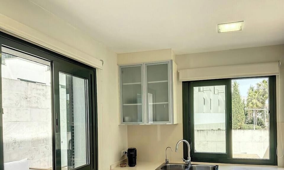 Spacious kitchen with dishwasher, fridge and large freezer for more comfort.