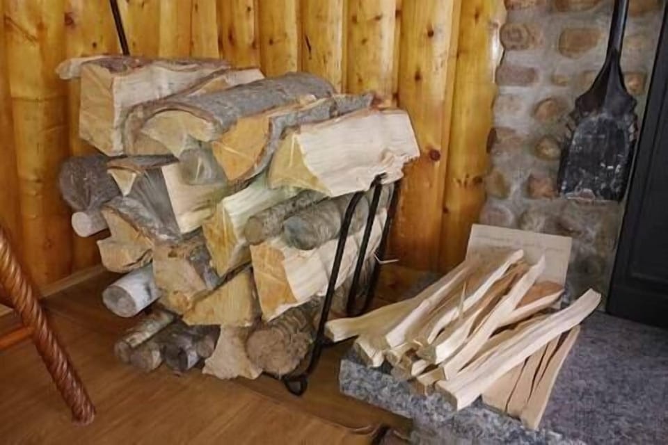 Wood provided for the fireplace