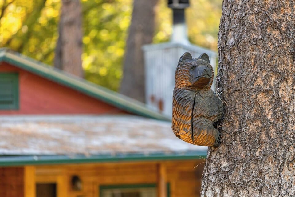 A playful bear ornament brings a touch of whimsy to nature, happily climbing its way into your heart and onto the tree! 