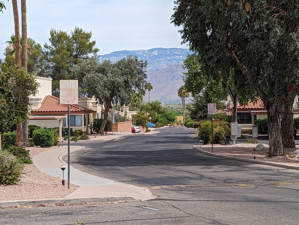 Mountain view as you exit the property