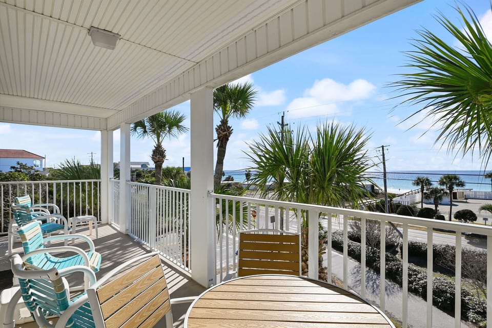 Private porch and eating area.