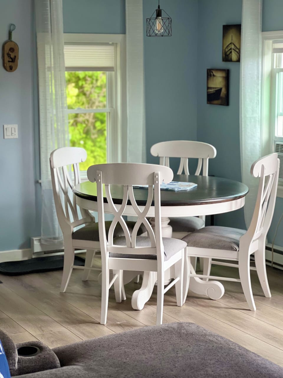 New dining set with full back chairs 