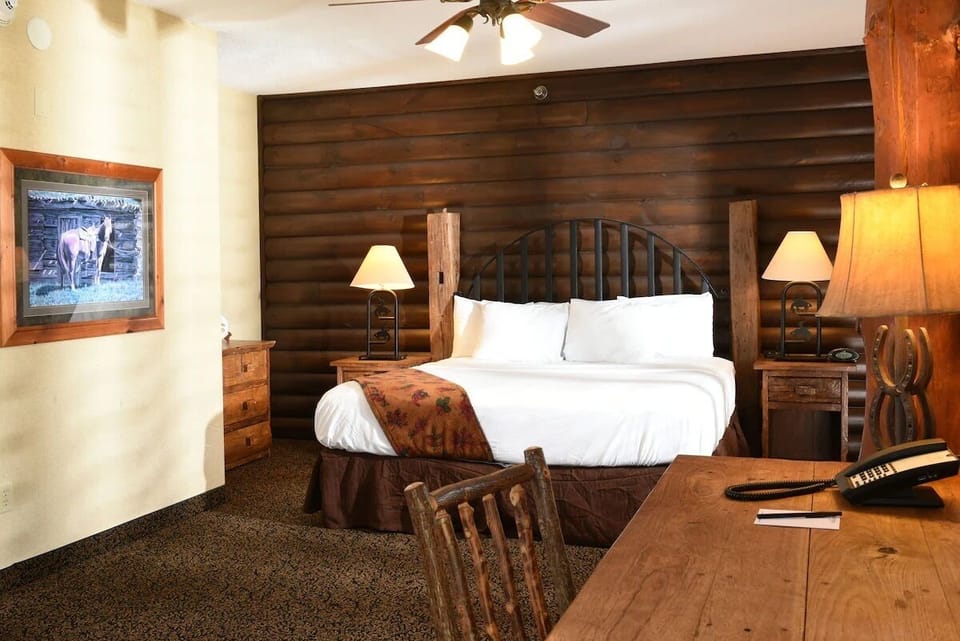 Bedroom. Interior and views may vary based on location and availability