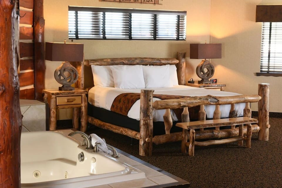 Bedroom. Interior and views may vary based on location and availability