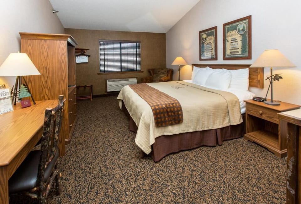 Bedroom. Interior and views may vary based on location and availability