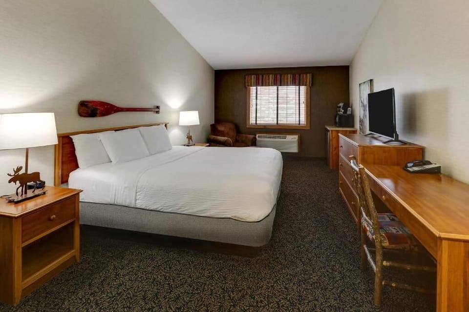 Sink into a king bed for deeply restful sleep.