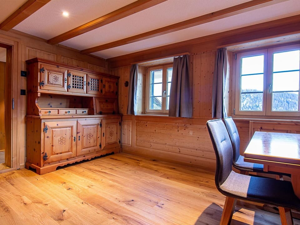 Window, Furniture, Cabinetry, Wood, Flooring, Shelf, Wood Stain, Real Estate, Hall, Hardwood