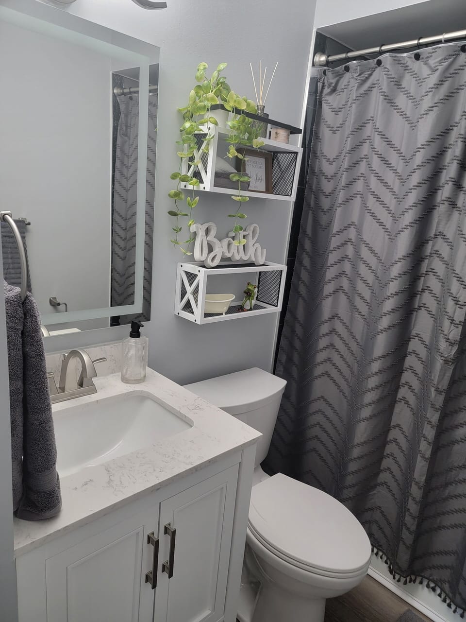 full bathroom with tub