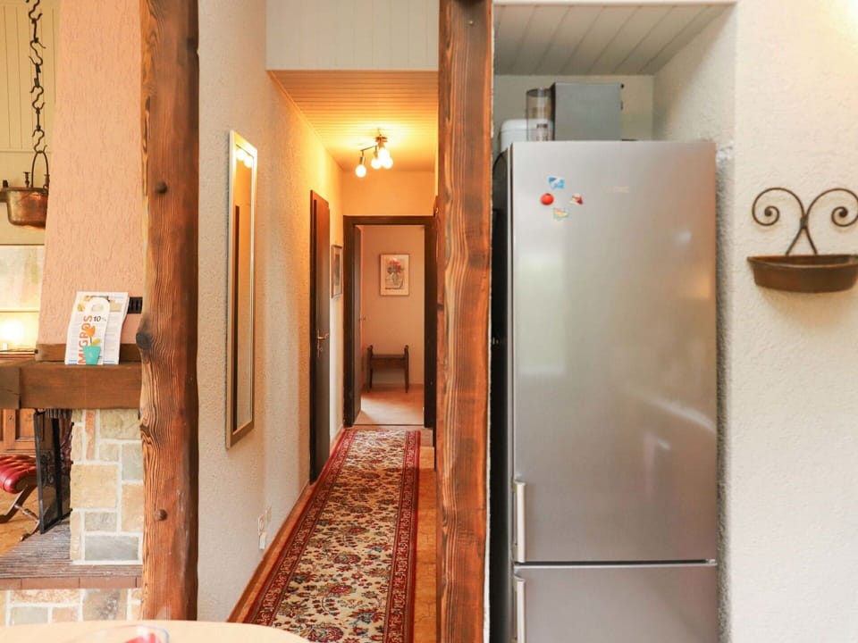 Property, Building, Door, Wood, Interior Design, Flooring, Floor, House, Wall, Refrigerator